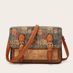 Wholesale Women Fashion Ethnic Style Cork Printed Large Capacity Shoulder Bag - Image 8