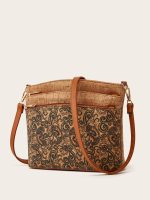 Wholesale Women Fashion Retro Ethnic Style Printed Shoulder Bag - Image 9