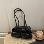 Wholesale Women Fashion Casual Solid Color Multi-Pocket Shoulder Bag - Image 8