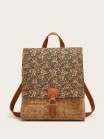 Women Fashion Retro Ethnic Style Printed Large Capacity Backpack - Image 9