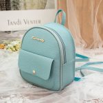 Women Fashion Casual Solid Color Litchi Pattern Mini Backpack - Image 8