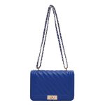 Women Casual Simple Solid Color Lock Buckle Chain Square Shoulder Bag - Image 9