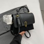 Wholesale Vintage Contrast Clamping Shoulder Bag - Image 9
