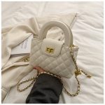 Wholesale Simple Solid Color Chain Shoulder Bag - Image 9