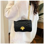 Fashion Scalloped Lock Embroidery Square Shoulder Bag - Image 10