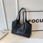 Wholesale Women Casual Simple Solid Color Large Capacity Tote Bag - Image 8