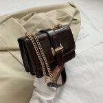 Wholesale Women Fashion Solid Color Chain Small Square Shoulder Bag - Image 8