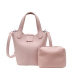 Wholesale Women Fashion Casual Solid Color Bucket HandBag Two-Piece Bag Set - Image 8