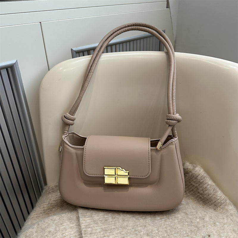 color_3-521 Women Fashion Casual Simple Solid Color Shoulder Bag - Image 1