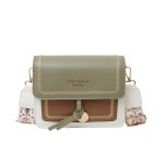 Women Fashion Casual Contrast Color Small Square Shoulder Bag - Image 8