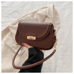 Women Fashion Casual Solid Color Chain Small Square Shoulder Bag - Image 9