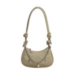 Women Fashion Solid Color Simple Chain Shoulder Bag - Image 8