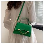 Women Fashion Retro Simple Solid Color Chain Small Square Shoulder Bag - Image 9