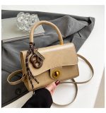 Women Fashion Retro Solid Color Pendant Small Square Shoulder Bag - Image 7