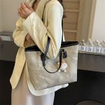 Wholesale Women Fashion Casual Simple Large Capacity Pendant Tote Bag - Image 9
