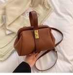 Wholesale Women Fashion Casual Solid Color Litchi Pattern Handbag - Image 8