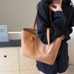 Wholesale Women Fashion Casual Simple Large Capacity Tote Bag - Image 9