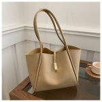 Wholesale Women Fashion Casual Solid Color Large Capacity Tote Bag - Image 9