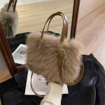 Wholesale Autumn And Winter Faux Fox Fur Fashionable Plush Handbag - Image 9