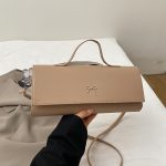 Wholesale Women Fashion Simple Solid Color Small Rectangular Shoulder Bag - Image 9