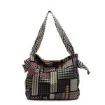 Wholesale Women Fashion Casual Contrast Color Printed Large-Capacity Shoulder Bag - Image 9