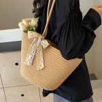 Wholesale Large Capacity Hand Straw Woven Women Summer Beach Tote Bag - Image 9