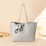 Wholesale Simple Solid Color Large Capacity Tote Bag - Image 8