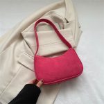 Wholesale Solid Color Simple Fashion Underarm Bag - Image 10