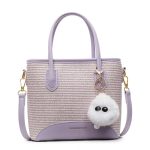 Women Fashion Casual Splicing Plush Pendat Handbag - Image 9