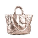 Wholesale Women Fashion Solid Color Large Capacity Cotton-Padded Handbag - Image 9