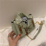 Wholesale Women'S Fashion Patent Leather Motorcycle Clothes Bag - Image 15