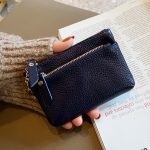 Women Fashion Simple Mini Zipper Leather Wallets - Image 9