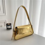 Wholesale Women Fashionable Patent Leather Square Underarm Bag - Image 7