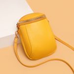 Wholesale Women Fashion Solid Color Leather Zipper Crossbody Bag - Image 6