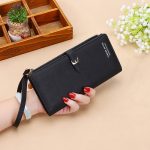 Women Solid Color Clutch Bags Large Capacity Purse - Image 6