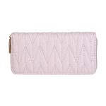 Women'S Fashion Pu Leather Embroidery Thread Solid Color Large Capacity Long Coin Purse - Image 13