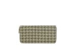 Women Fashion Linen Check Pattern Long Coin Purse - Image 13