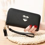 Wholesale Women Fashion Heart Long Section Multifunctional Buckle Long Coin Purse - Image 17