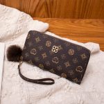 Wholesale Women Fashion Circle Heart Star Four-Leaf Clover Printing Ball Decoration Multi-Card Slot Long Coin Purse - Image 13