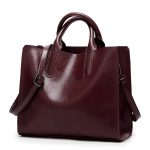 Women Simple Portable Square Tote PU Handbag - Image 7