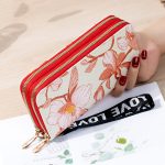 Women Fashion Floral Long Zipper Purses - Image 9