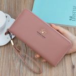 Wholesale Women Fashionable Simple Litchi Pattern Large Capacity Multi-Card Zipper PU Purses - Image 9