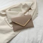 Wholesale Women Simple Solid Color Felt Envelope With Purses - Image 9