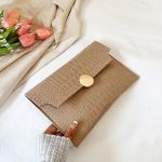 Wholesale Summer Women Simple Solid Color Felt Flap Rectangular Purses - Image 9