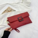 Women Fashion Casual Simple Solid Color Envelope Purses - Image 8