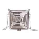 Wholesale Women Mini Crossbody Square Heart Metal Chain Coin Purse Bag - Image 9