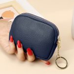 Women Fashion Solid Color Zipper Small Wallet - Image 9