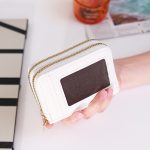 Women Fashion Multi-Card Double-Layer Zipper Transparent Window Large Capacity Wallet - Image 9