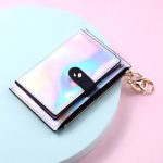Women Basic Laser Folding Buckle Design PU Wallet - Image 9