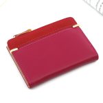 Women Cute Buckle Patchwork Design PU Wallet - Image 10